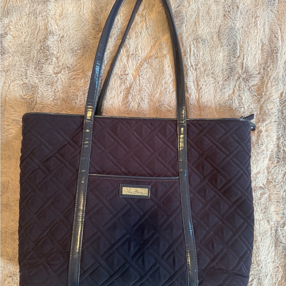 Vera Bradley Navy Laptop tote